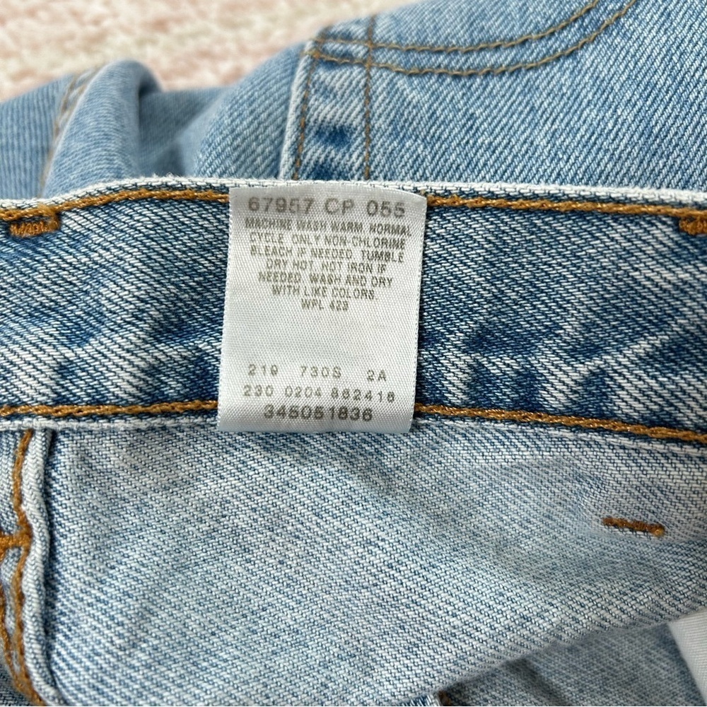 Vintage Levis 505 Jorts Denim Jean Shorts Size 38 Dad short Light wash Classic - Picture 4 of 15